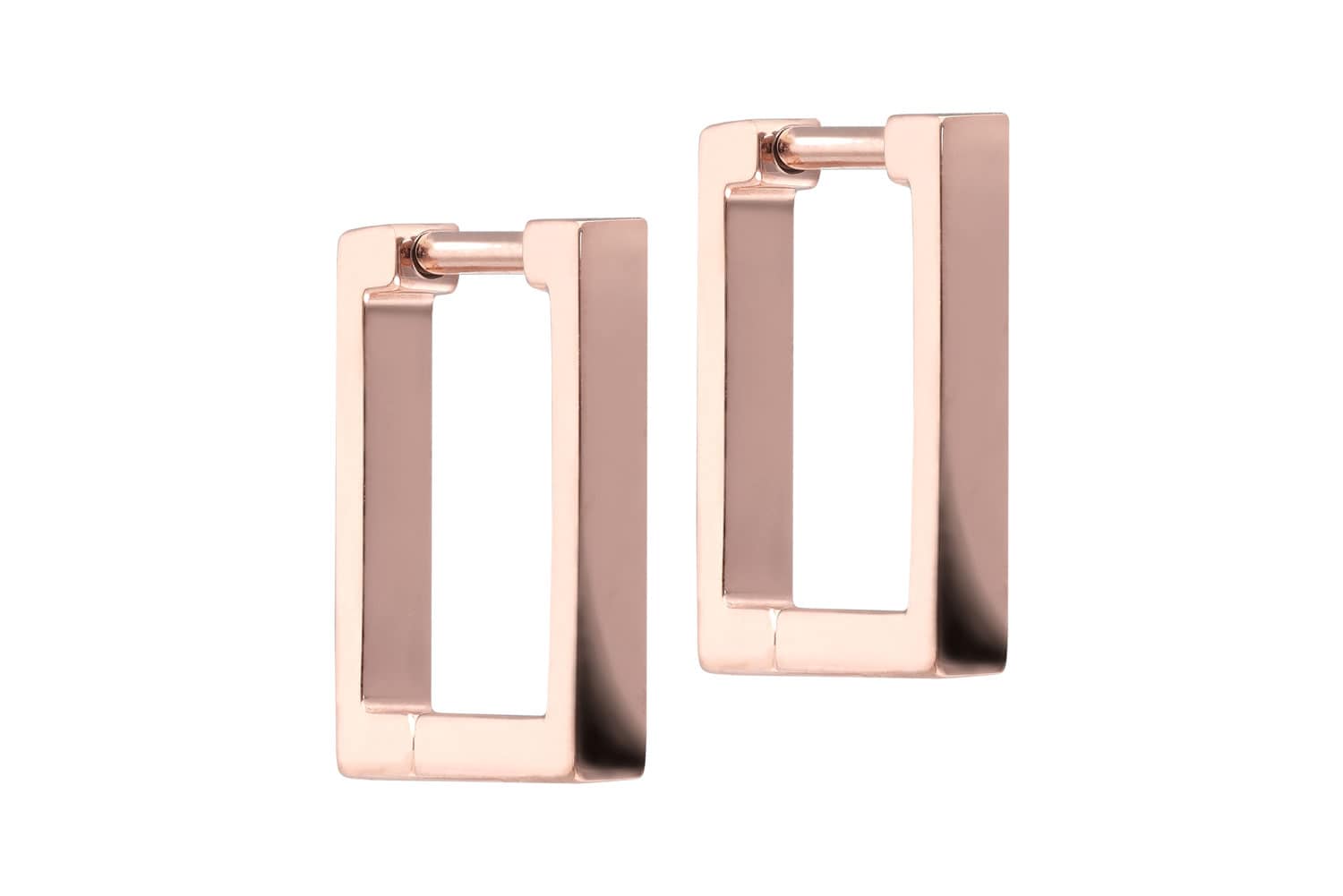 Titan Ohrclicker Creolen QUADRAT
